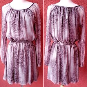 Haven Animal Print Silk Dress